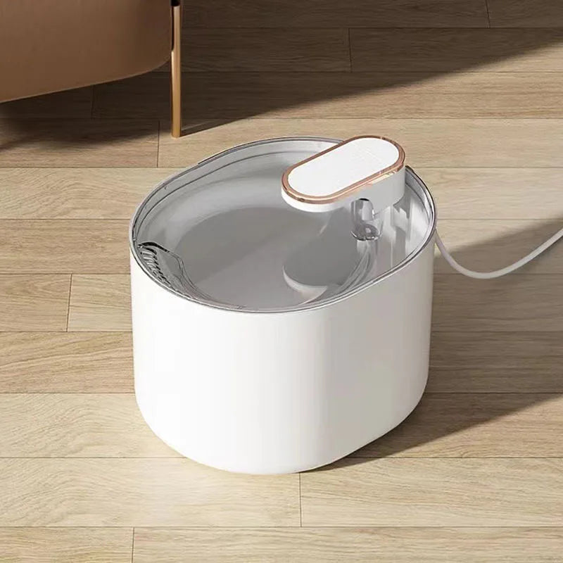 Dispensador de agua para perros y gatos, bebida de agua para gatos, no boca húmeda, filtro de circulación automático, suministros enchufables para mascotas