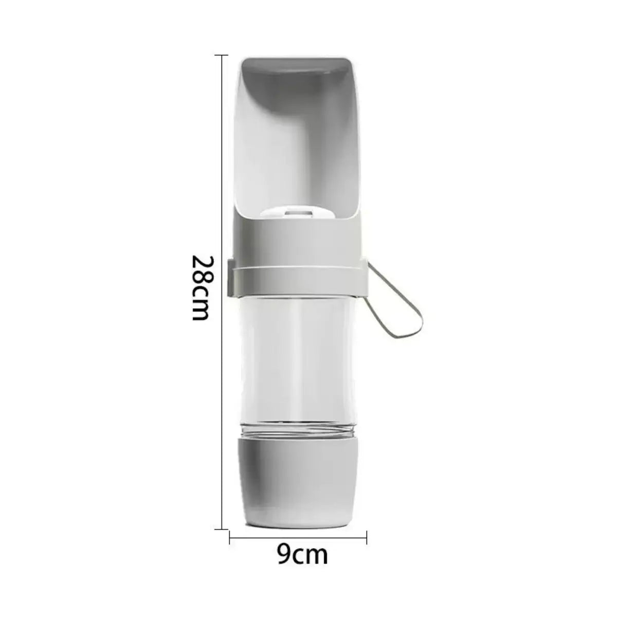 Botella de agua portátil para perros y gatos con almacenamiento de alimentos y contenedor de agua para cachorros, cuenco alimentador para perros, suministros para mascotas de viaje al aire libre