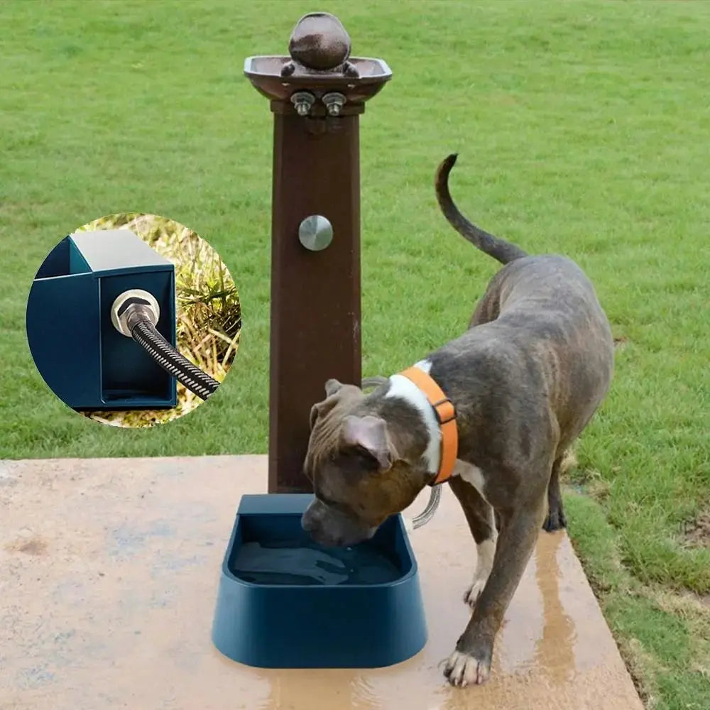 Suministros para Mascotas, Bebedero para Mascotas de 2L con Válvula Flotante, Bebedero Automático de Alta Capacidad, Recipiente de Agua con Relleno Automático para Perros y Gatos
