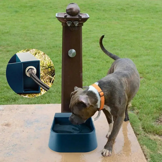 Suministros para Mascotas, Bebedero para Mascotas de 2L con Válvula Flotante, Bebedero Automático de Alta Capacidad, Recipiente de Agua con Relleno Automático para Perros y Gatos