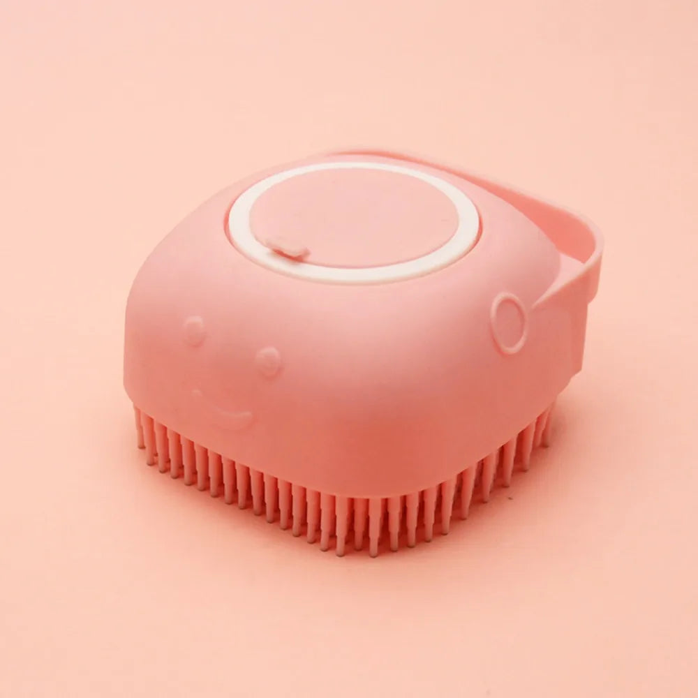 Cepillo de baño de silicona para mascotas, cepillo de belleza funcional, masaje, removedor de pelo para gatos, peine para perros, suministros de aseo para perros, accesorios para mascotas