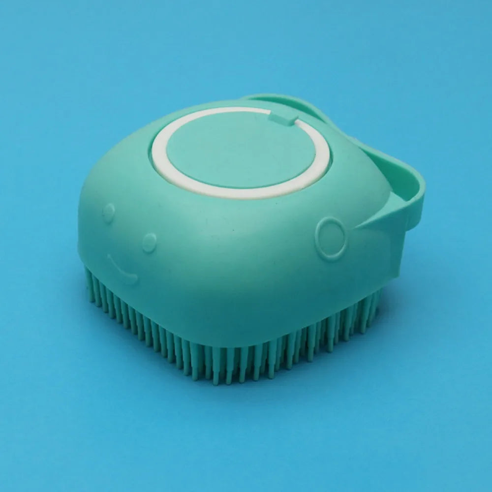 Cepillo de baño de silicona para mascotas, cepillo de belleza funcional, masaje, removedor de pelo para gatos, peine para perros, suministros de aseo para perros, accesorios para mascotas