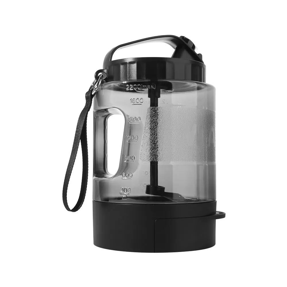 Suministros para Mascotas, Bebedero Portátil 2 en 1 de 77 oz/2.2 L para Mascotas, Tazón de Agua para Gatos, Bebedero a Prueba de Fugas con Bloqueo, Botella de Agua para Perros y Cachorros