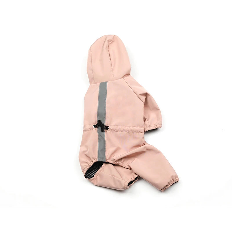 Suministros para mascotas Chubasquero de cuatro patas Ropa impermeable para primavera y verano Paquete completo para impermeable para perros Bear Schnauzer y