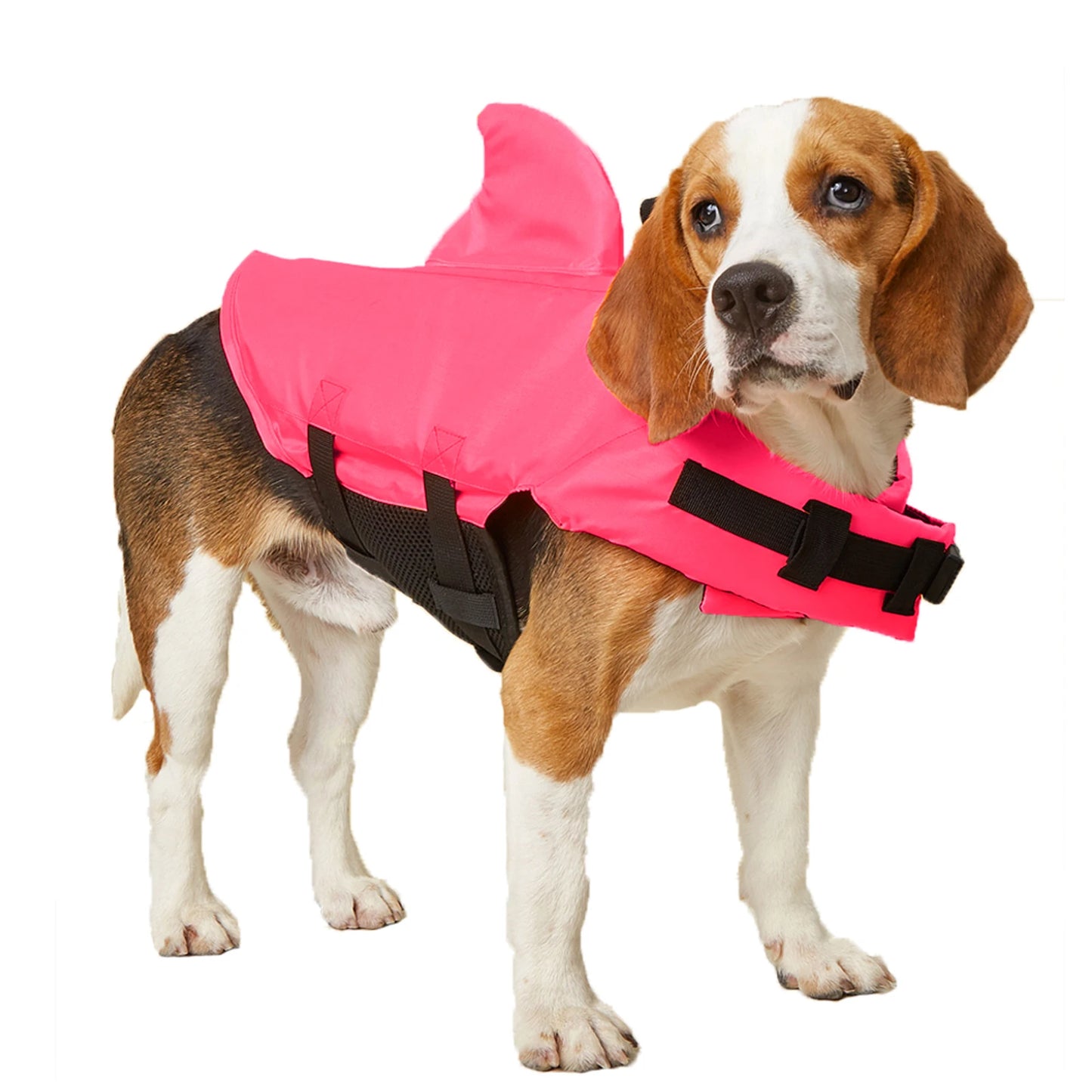 Dog Life Jacket Enhanced Buoyancy Small Dogs Shark Swimming Clothes Safety Vest with Handle for Medium Large Dogs Surfing