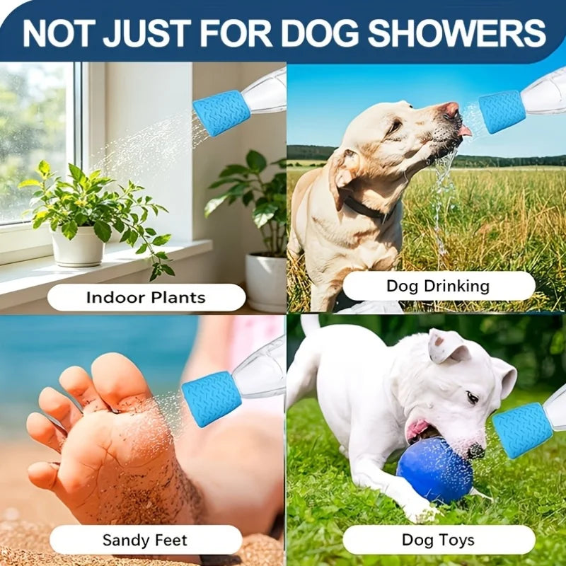 Cabezal de Ducha para Mascotas |   Ducha Portátil para Perros y Rociador para Beber al Aire Libre, Cabezal de Ducha Multifuncional - Artículos de Limpieza para Mascotas