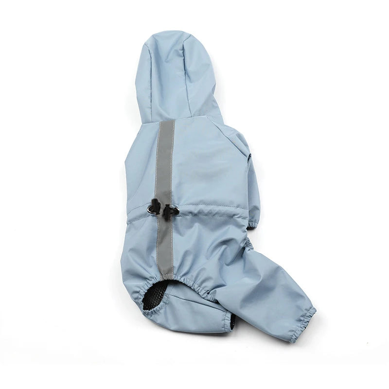 Suministros para mascotas Chubasquero de cuatro patas Ropa impermeable para primavera y verano Paquete completo para impermeable para perros Bear Schnauzer y