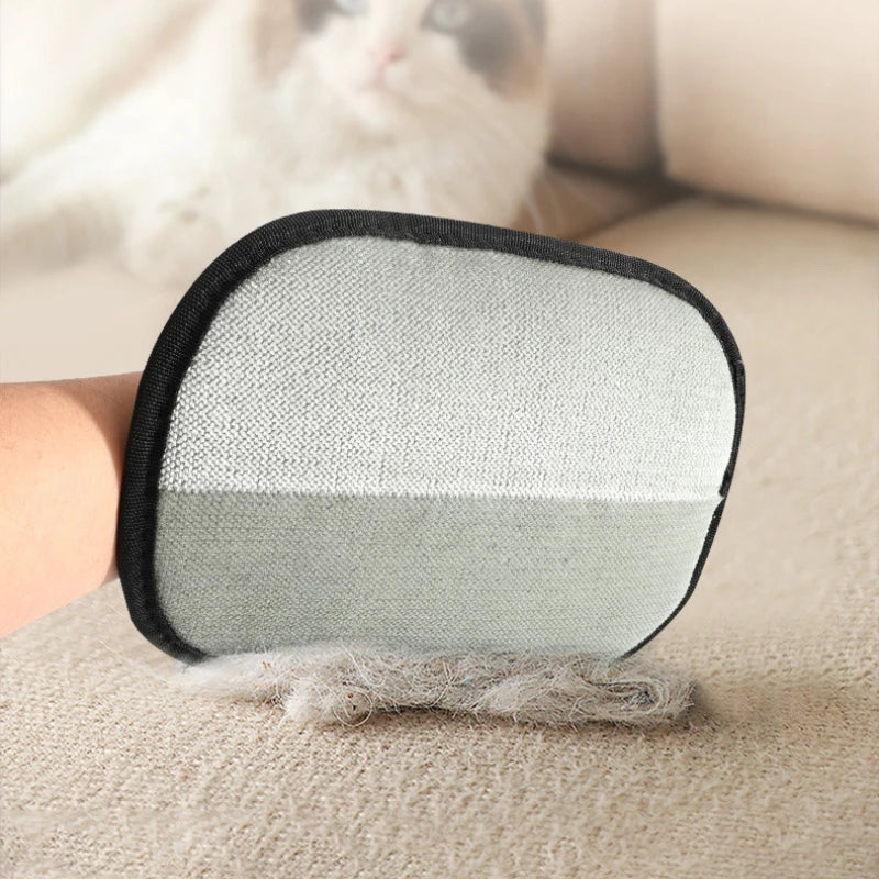 Guantes de aseo para mascotas, cepillo removedor de pelo para mascotas, guante de limpieza para gatitos, eliminación de pelo de perro y gato del sofá, alfombra, ropa, suministros para mascotas ﻿ ﻿