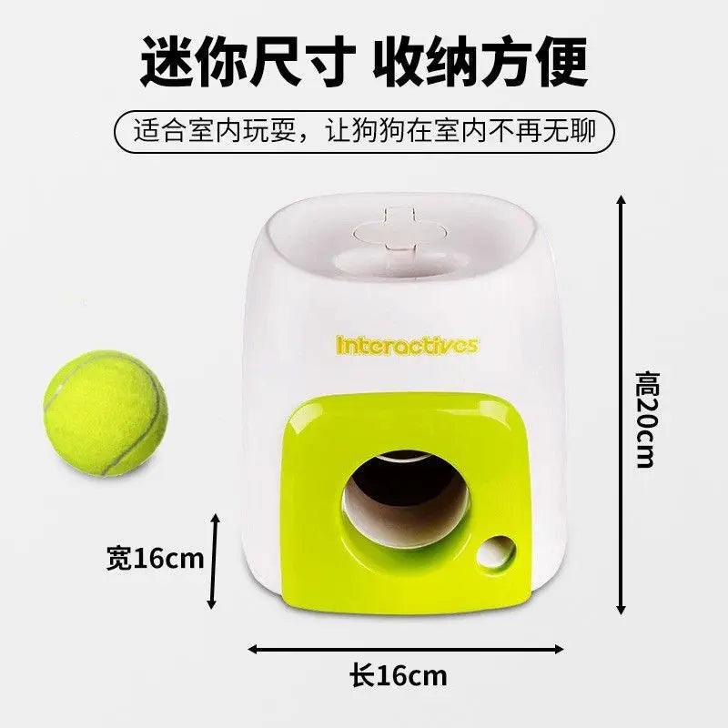 Máquina Lanzadora de Pelotas de Tenis para Mascotas, Suministros para Perros, Juguete Interactivo de Entrenamiento al Aire Libre, Lanzador Automático de Comida