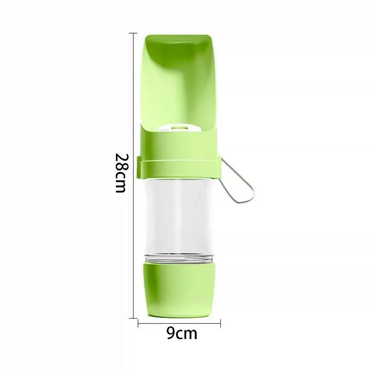 Botella de agua portátil para perros y gatos con almacenamiento de alimentos y contenedor de agua para cachorros, cuenco alimentador para perros, suministros para mascotas de viaje al aire libre