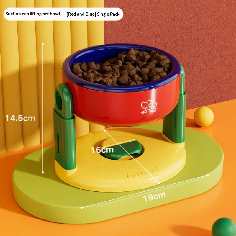 Artículos para mascotas: Comederos para gatos/vasos para agua, comederos para perros, comederos para mascotas resistentes a volcaduras, altura ajustable.