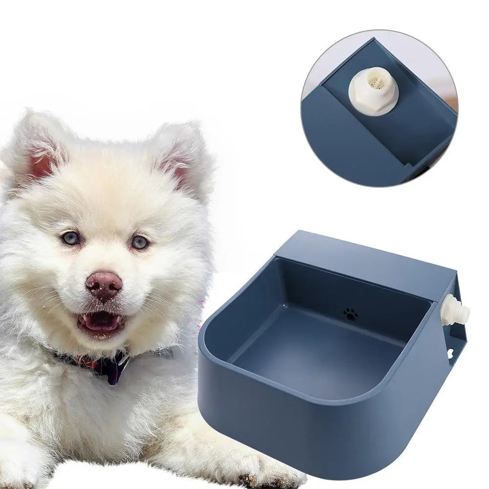 Suministros para Mascotas, Bebedero para Mascotas de 2L con Válvula Flotante, Bebedero Automático de Alta Capacidad, Recipiente de Agua con Relleno Automático para Perros y Gatos
