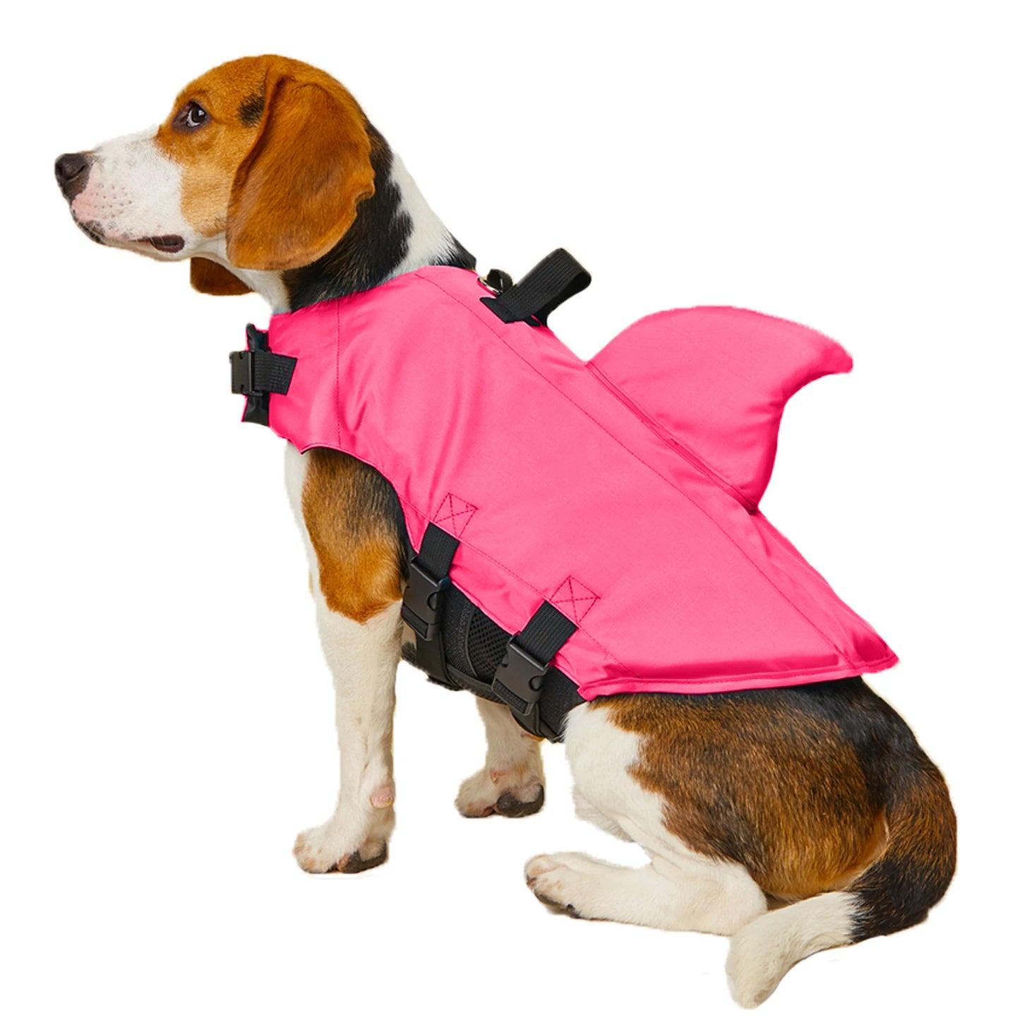 Dog Life Jacket Enhanced Buoyancy Small Dogs Shark Swimming Clothes Safety Vest with Handle for Medium Large Dogs Surfing