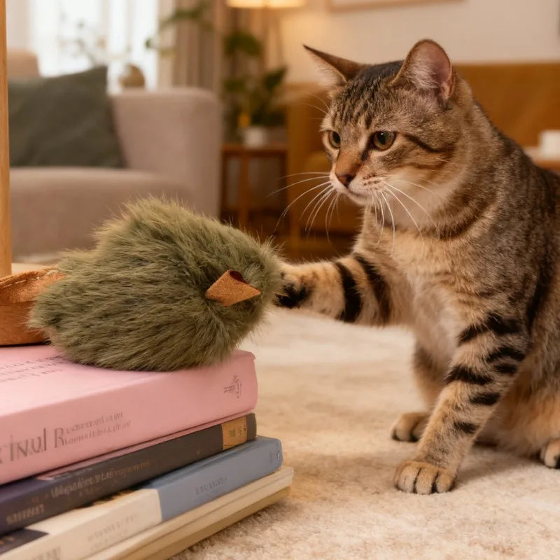 Juguetes Interactivos para Mascotas, Ratones de Peluche Simulados, Ratones con Sonido Simulado, Juguetes para Masticar para Gatos y Perros, Suministros de Entrenamiento para Mascotas en el Hogar