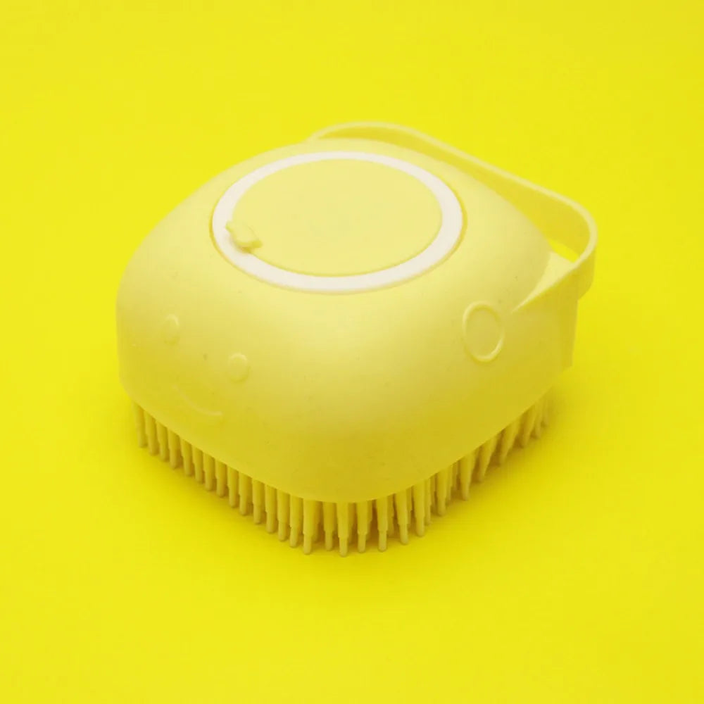 Cepillo de baño de silicona para mascotas, cepillo de belleza funcional, masaje, removedor de pelo para gatos, peine para perros, suministros de aseo para perros, accesorios para mascotas