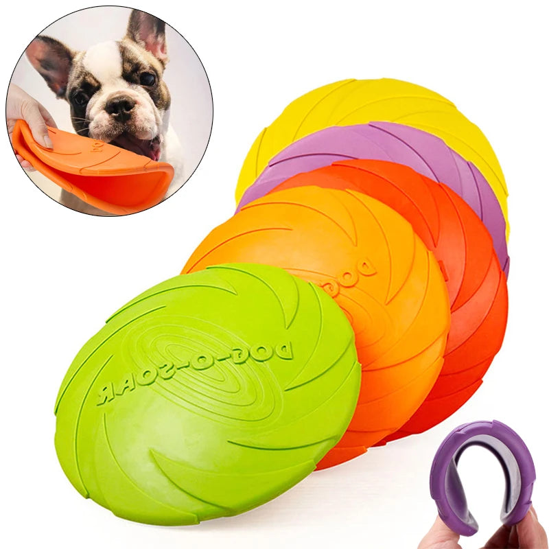 Juguete de entrenamiento para perros grandes TPR, discos voladores, disco interactivo para mascotas, accesorios para mascotas pequeñas y grandes, Collie, Labrador