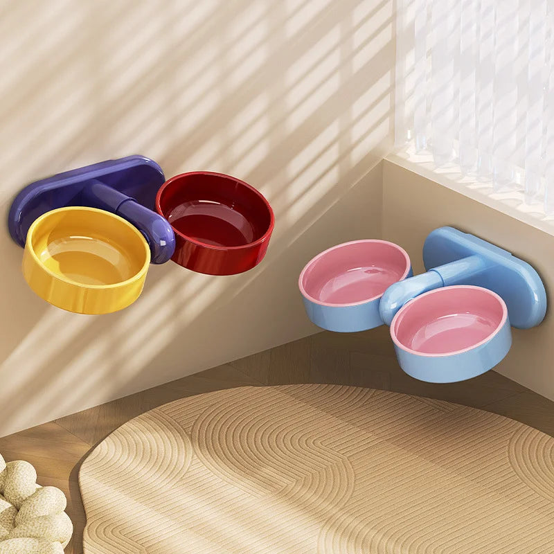 Artículos para mascotas: Comederos para gatos/vasos para agua, comederos para perros, comederos para mascotas resistentes a volcaduras, altura ajustable.